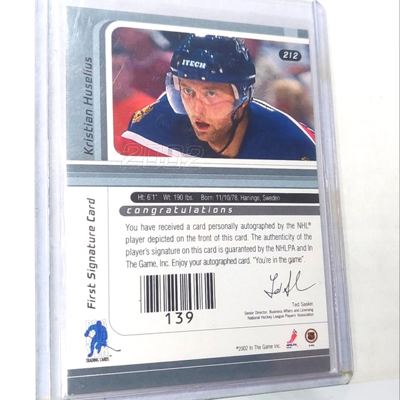 Kristian Huselius Autograph In The Game Signature Series: Florida Panthers - Picture 2 of 2